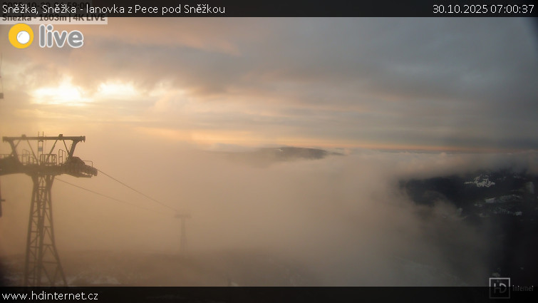 Sněžka - Sněžka - lanovka z Pece pod Sněžkou - 30.10.2025 v 07:00 Sněžka - Sněžka - lanovka z Pece pod Sněžkou - 30.10.2025 v 07:00
