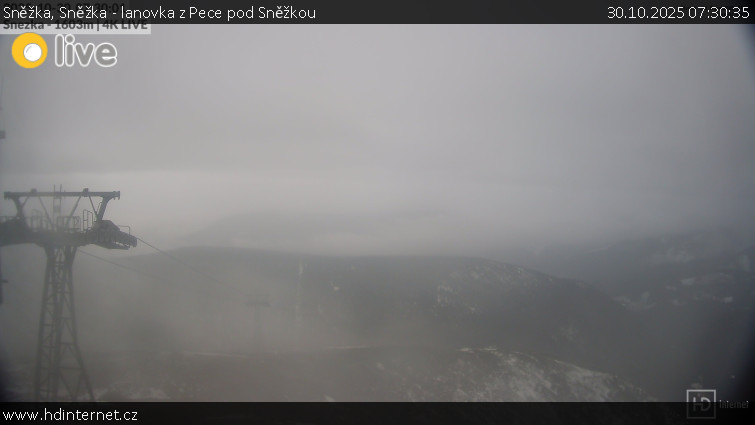 Sněžka - Sněžka - lanovka z Pece pod Sněžkou - 30.10.2025 v 07:30 Sněžka - Sněžka - lanovka z Pece pod Sněžkou - 30.10.2025 v 07:30