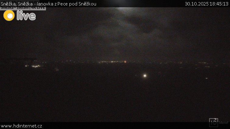 Sněžka - Sněžka - lanovka z Pece pod Sněžkou - 30.10.2025 v 18:45 Sněžka - Sněžka - lanovka z Pece pod Sněžkou - 30.10.2025 v 18:45