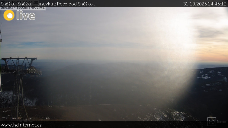 Sněžka - Sněžka - lanovka z Pece pod Sněžkou - 31.10.2025 v 14:45 Sněžka - Sněžka - lanovka z Pece pod Sněžkou - 31.10.2025 v 14:45
