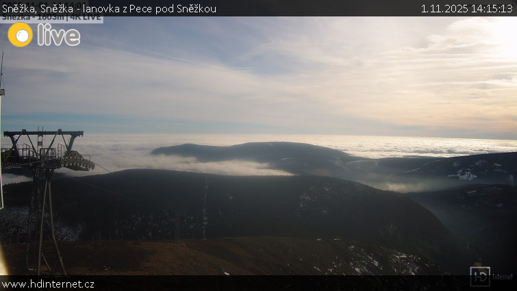 Sněžka - Sněžka - lanovka z Pece pod Sněžkou - 1.11.2025 v 14:15 Sněžka - Sněžka - lanovka z Pece pod Sněžkou - 1.11.2025 v 14:15