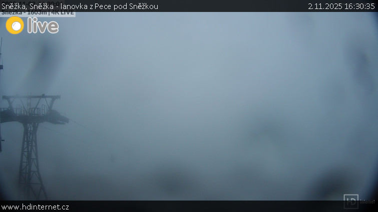 Sněžka - Sněžka - lanovka z Pece pod Sněžkou - 2.11.2025 v 16:30 Sněžka - Sněžka - lanovka z Pece pod Sněžkou - 2.11.2025 v 16:30