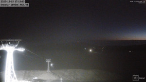 Sněžka - Sněžka - lanovka z Pece pod Sněžkou - 15.12.2025 v 17:15 Sněžka - Sněžka - lanovka z Pece pod Sněžkou - 15.12.2025 v 17:15