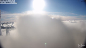 Sněžka - Sněžka - lanovka z Pece pod Sněžkou - 7.1.2026 v 11:30 Sněžka - Sněžka - lanovka z Pece pod Sněžkou - 7.1.2026 v 11:30