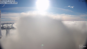 Sněžka - Sněžka - lanovka z Pece pod Sněžkou - 7.1.2026 v 11:45 Sněžka - Sněžka - lanovka z Pece pod Sněžkou - 7.1.2026 v 11:45