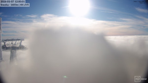 Sněžka - Sněžka - lanovka z Pece pod Sněžkou - 7.1.2026 v 12:00 Sněžka - Sněžka - lanovka z Pece pod Sněžkou - 7.1.2026 v 12:00