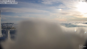 Sněžka - Sněžka - lanovka z Pece pod Sněžkou - 7.1.2026 v 14:30 Sněžka - Sněžka - lanovka z Pece pod Sněžkou - 7.1.2026 v 14:30