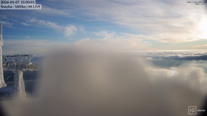 Sněžka - Sněžka - lanovka z Pece pod Sněžkou - 7.1.2026 v 15:00 Sněžka - Sněžka - lanovka z Pece pod Sněžkou - 7.1.2026 v 15:00