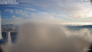 Sněžka - Sněžka - lanovka z Pece pod Sněžkou - 7.1.2026 v 15:15 Sněžka - Sněžka - lanovka z Pece pod Sněžkou - 7.1.2026 v 15:15