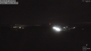 Sněžka - Sněžka - lanovka z Pece pod Sněžkou - 7.1.2026 v 20:30 Sněžka - Sněžka - lanovka z Pece pod Sněžkou - 7.1.2026 v 20:30