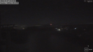 Sněžka - Sněžka - lanovka z Pece pod Sněžkou - 7.1.2026 v 23:45 Sněžka - Sněžka - lanovka z Pece pod Sněžkou - 7.1.2026 v 23:45