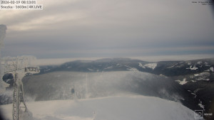 Sněžka - Sněžka - lanovka z Pece pod Sněžkou - 19.2.2026 v 08:15 Sněžka - Sněžka - lanovka z Pece pod Sněžkou - 19.2.2026 v 08:15