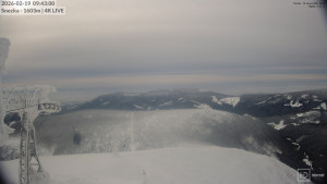 Sněžka - Sněžka - lanovka z Pece pod Sněžkou - 19.2.2026 v 09:45 Sněžka - Sněžka - lanovka z Pece pod Sněžkou - 19.2.2026 v 09:45