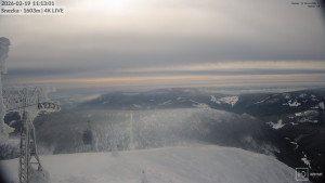 Sněžka - Sněžka - lanovka z Pece pod Sněžkou - 19.2.2026 v 11:15 Sněžka - Sněžka - lanovka z Pece pod Sněžkou - 19.2.2026 v 11:15