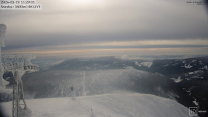 Sněžka - Sněžka - lanovka z Pece pod Sněžkou - 19.2.2026 v 11:30 Sněžka - Sněžka - lanovka z Pece pod Sněžkou - 19.2.2026 v 11:30