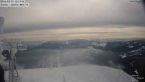 Sněžka - Sněžka - lanovka z Pece pod Sněžkou - 19.2.2026 v 12:15 Sněžka - Sněžka - lanovka z Pece pod Sněžkou - 19.2.2026 v 12:15