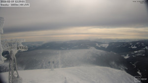 Sněžka - Sněžka - lanovka z Pece pod Sněžkou - 19.2.2026 v 12:30 Sněžka - Sněžka - lanovka z Pece pod Sněžkou - 19.2.2026 v 12:30