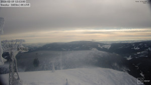 Sněžka - Sněžka - lanovka z Pece pod Sněžkou - 19.2.2026 v 13:15 Sněžka - Sněžka - lanovka z Pece pod Sněžkou - 19.2.2026 v 13:15