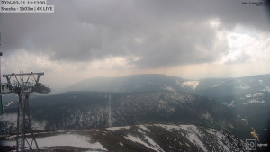 Sněžka - Sněžka - lanovka z Pece pod Sněžkou - 21.3.2026 v 13:15 Sněžka - Sněžka - lanovka z Pece pod Sněžkou - 21.3.2026 v 13:15