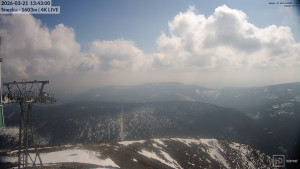 Sněžka - Sněžka - lanovka z Pece pod Sněžkou - 21.3.2026 v 13:45 Sněžka - Sněžka - lanovka z Pece pod Sněžkou - 21.3.2026 v 13:45