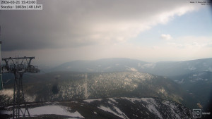 Sněžka - Sněžka - lanovka z Pece pod Sněžkou - 21.3.2026 v 15:45 Sněžka - Sněžka - lanovka z Pece pod Sněžkou - 21.3.2026 v 15:45