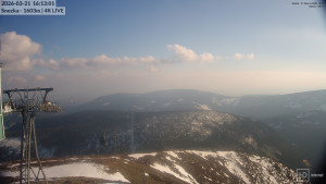 Sněžka - Sněžka - lanovka z Pece pod Sněžkou - 21.3.2026 v 16:15 Sněžka - Sněžka - lanovka z Pece pod Sněžkou - 21.3.2026 v 16:15