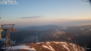 Sněžka - Sněžka - lanovka z Pece pod Sněžkou - 21.3.2026 v 17:45 Sněžka - Sněžka - lanovka z Pece pod Sněžkou - 21.3.2026 v 17:45