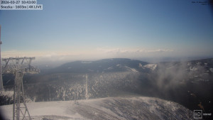 Sněžka - Sněžka - lanovka z Pece pod Sněžkou - 27.3.2026 v 10:45 Sněžka - Sněžka - lanovka z Pece pod Sněžkou - 27.3.2026 v 10:45