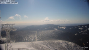 Sněžka - Sněžka - lanovka z Pece pod Sněžkou - 27.3.2026 v 11:15 Sněžka - Sněžka - lanovka z Pece pod Sněžkou - 27.3.2026 v 11:15