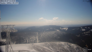 Sněžka - Sněžka - lanovka z Pece pod Sněžkou - 27.3.2026 v 11:45 Sněžka - Sněžka - lanovka z Pece pod Sněžkou - 27.3.2026 v 11:45