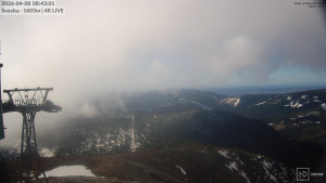 Sněžka - Sněžka - lanovka z Pece pod Sněžkou - 8.4.2026 v 08:45 Sněžka - Sněžka - lanovka z Pece pod Sněžkou - 8.4.2026 v 08:45