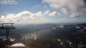 Sněžka - Sněžka - lanovka z Pece pod Sněžkou - 8.4.2026 v 10:45 Sněžka - Sněžka - lanovka z Pece pod Sněžkou - 8.4.2026 v 10:45