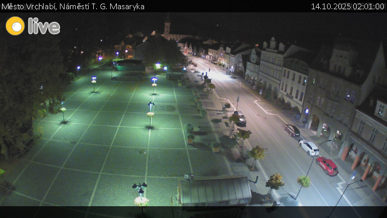 Město Vrchlabí - Náměstí T. G. Masaryka - 14.10.2025 v 02:01 Město Vrchlabí - Náměstí T. G. Masaryka - 14.10.2025 v 02:01