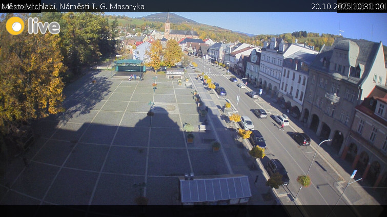 Město Vrchlabí - Náměstí T. G. Masaryka - 20.10.2025 v 10:31 Město Vrchlabí - Náměstí T. G. Masaryka - 20.10.2025 v 10:31