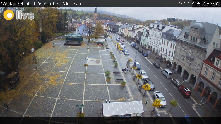 Město Vrchlabí - Náměstí T. G. Masaryka - 27.10.2025 v 13:45 Město Vrchlabí - Náměstí T. G. Masaryka - 27.10.2025 v 13:45