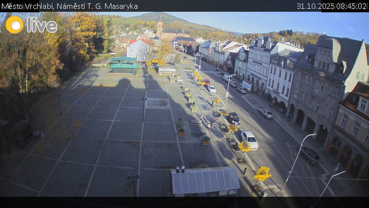 Město Vrchlabí - Náměstí T. G. Masaryka - 31.10.2025 v 08:45 Město Vrchlabí - Náměstí T. G. Masaryka - 31.10.2025 v 08:45
