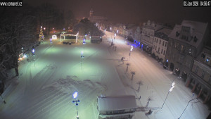 Město Vrchlabí - Náměstí T. G. Masaryka - 2.1.2026 v 05:15 Město Vrchlabí - Náměstí T. G. Masaryka - 2.1.2026 v 05:15