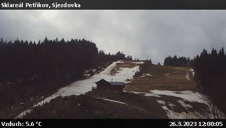 Skiareál Petříkov - Sjezdovka - 26.3.2023 v 12:00