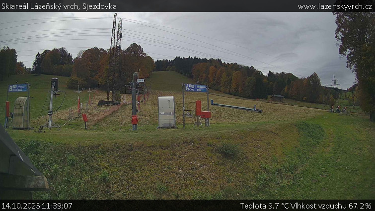 Skiareál Lázeňský vrch - Sjezdovka - 14.10.2025 v 11:39 Skiareál Lázeňský vrch - Sjezdovka - 14.10.2025 v 11:39