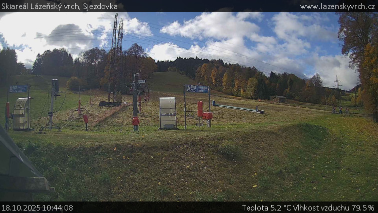 Skiareál Lázeňský vrch - Sjezdovka - 18.10.2025 v 10:44 Skiareál Lázeňský vrch - Sjezdovka - 18.10.2025 v 10:44