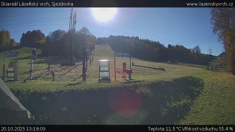 Skiareál Lázeňský vrch - Sjezdovka - 20.10.2025 v 13:19 Skiareál Lázeňský vrch - Sjezdovka - 20.10.2025 v 13:19