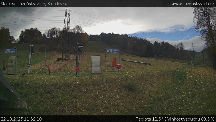 Skiareál Lázeňský vrch - Sjezdovka - 22.10.2025 v 11:59 Skiareál Lázeňský vrch - Sjezdovka - 22.10.2025 v 11:59