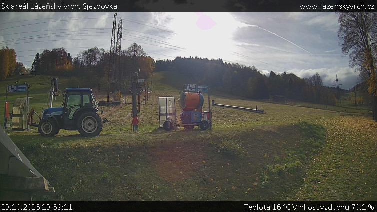 Skiareál Lázeňský vrch - Sjezdovka - 23.10.2025 v 13:59 Skiareál Lázeňský vrch - Sjezdovka - 23.10.2025 v 13:59