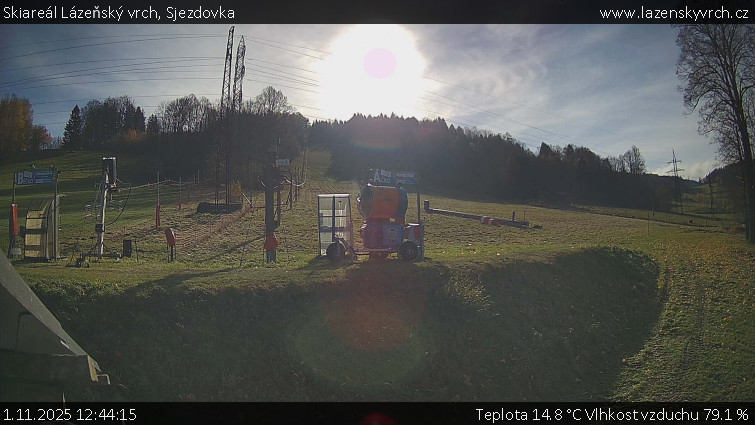Skiareál Lázeňský vrch - Sjezdovka - 1.11.2025 v 12:44 Skiareál Lázeňský vrch - Sjezdovka - 1.11.2025 v 12:44