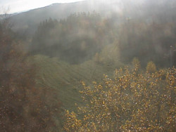 Kamera na svahu B, pohled od chaty