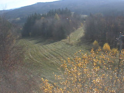 Kamera na svahu B, pohled od chaty