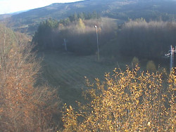 Kamera na svahu B, pohled od chaty