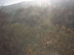 Kamera na svahu B, pohled od chaty