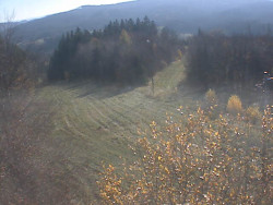 Kamera na svahu B, pohled od chaty