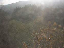 Kamera na svahu B, pohled od chaty